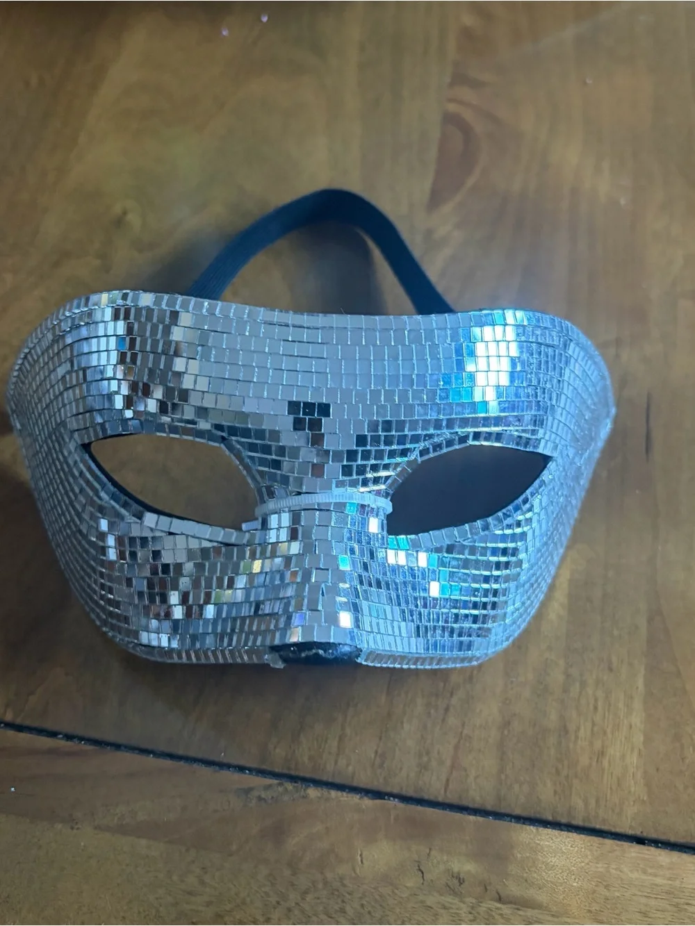 Party City Silver Mosaic Masquerade Eye Mask